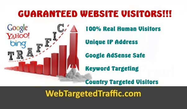 guaranteed website visitors, buy targeted traffic, buy website visitors